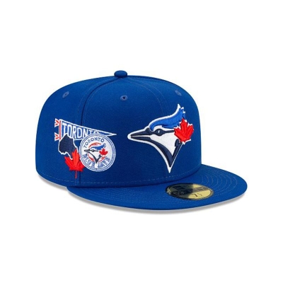 Sapca New Era Toronto Blue Jays MLB City Patch 59FIFTY Fitted - Albastri